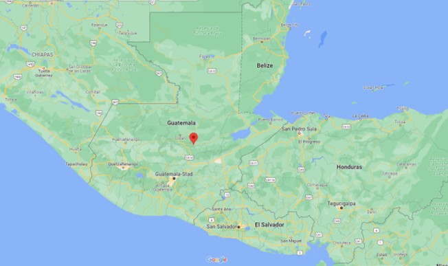 Kaart Guatemala