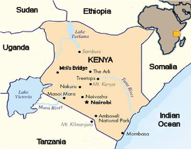 Kaart-Kenia